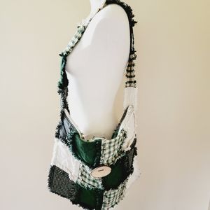 Hand Crafted patchwork shoulder bag 18x14